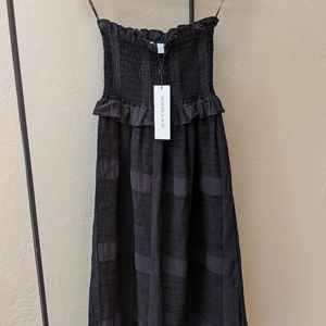 Shona Joy Linen Dress Black xs